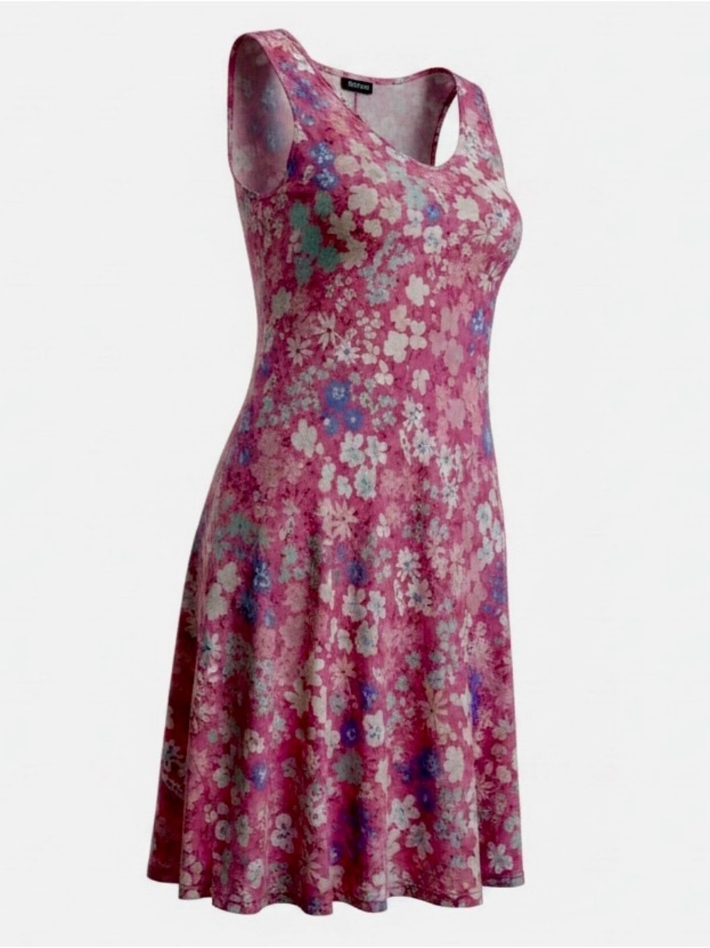 HEIMISH USA Pink Floral A-Line Casual Dress